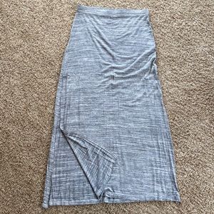 Heater grey maxi skirt